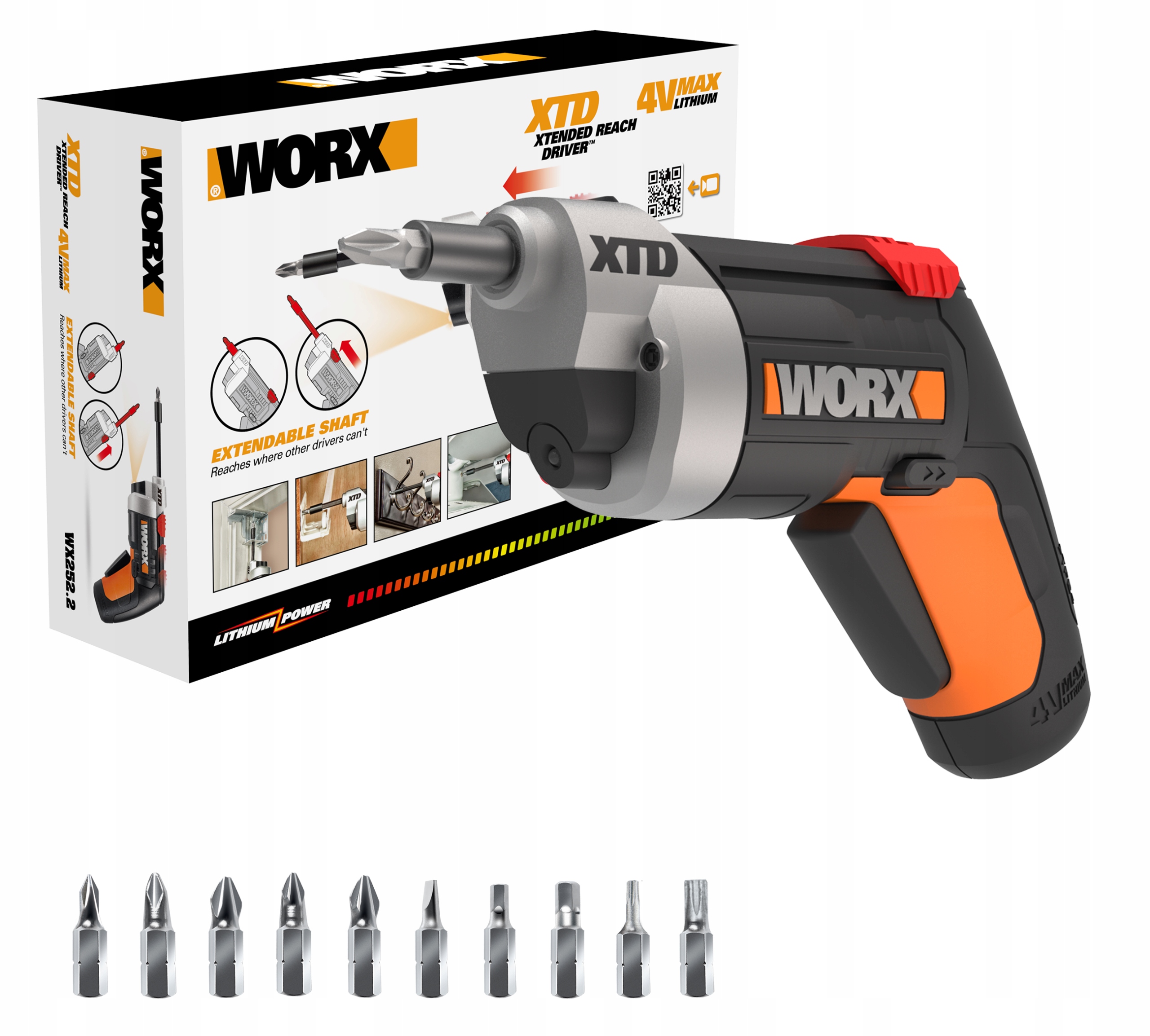 

Wkrętak akumulatorowy Worx WX252 4V 1,5Ah 3Nm