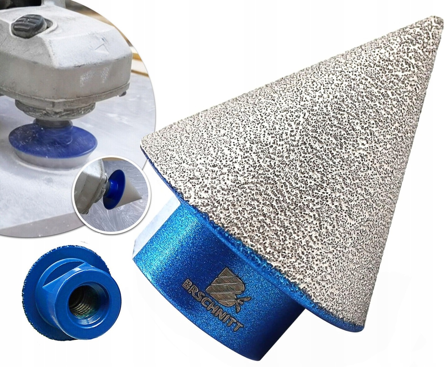 FREZ STOŻKOWY STOŻEK DIAMENTOWY 35mm M14 DO GRESU PŁYTEK GLAZURY CERAMIKI