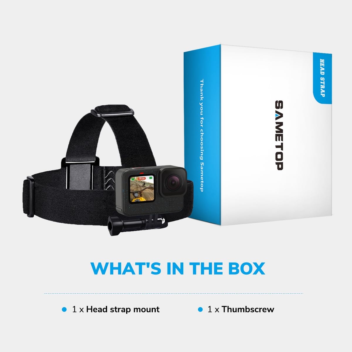 Pasek Na Głowę Do Kamer Sportowych GoPro DJI Osmo Action Max Sametop — miniatura 7
