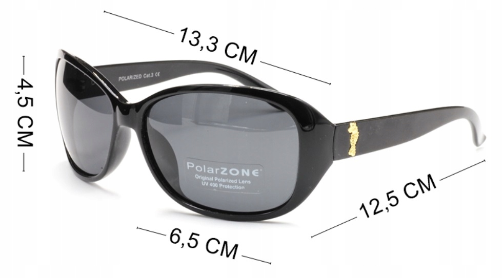 OKULARY PRZECIWSŁONECZNE DAMSKIE POLARYZACYJNE POLARZONE FILTR UV400 Wzór dominujący bez wzoru
