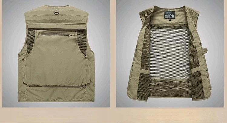 Multi Pocket Men's Vest Outdoor Tactical Hunting S Kolor dodatkowy bezbarwny