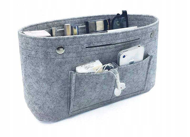 WKŁAD ORGANIZER FILCOWY DO TOREBKI FILC TORBA NA AKCESORIA DROBIAZGI Marka inna