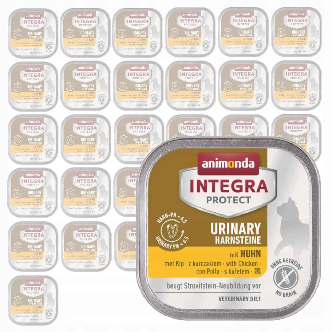 Levně Animonda Integra Protect Urinary 32x100g Vlhké Krmivo s kuřecím masem Pro Kočky