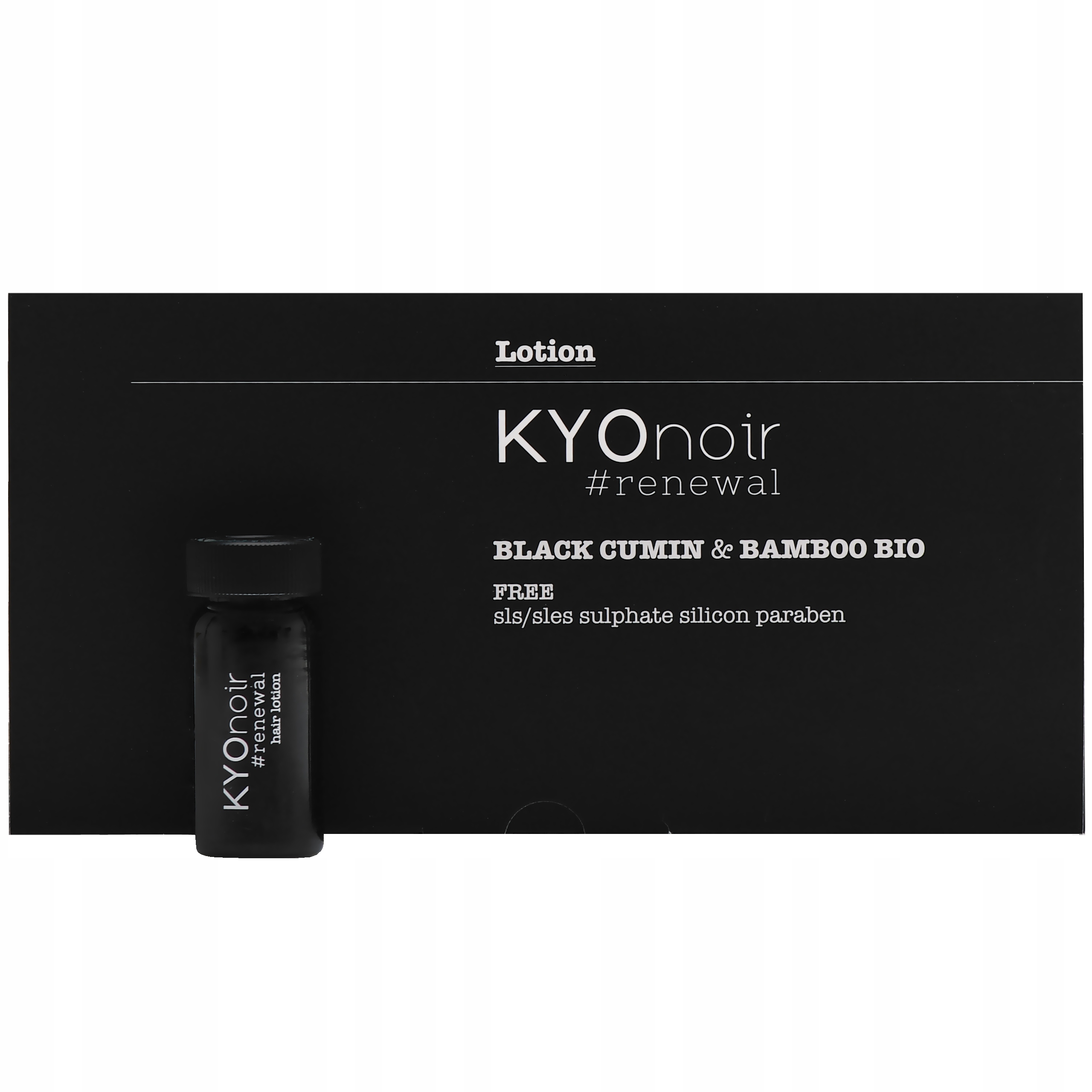 Kyo Noir Black Cumin & Bamboo Lotion regenerace, detoxikace a lesk 12×11 ml