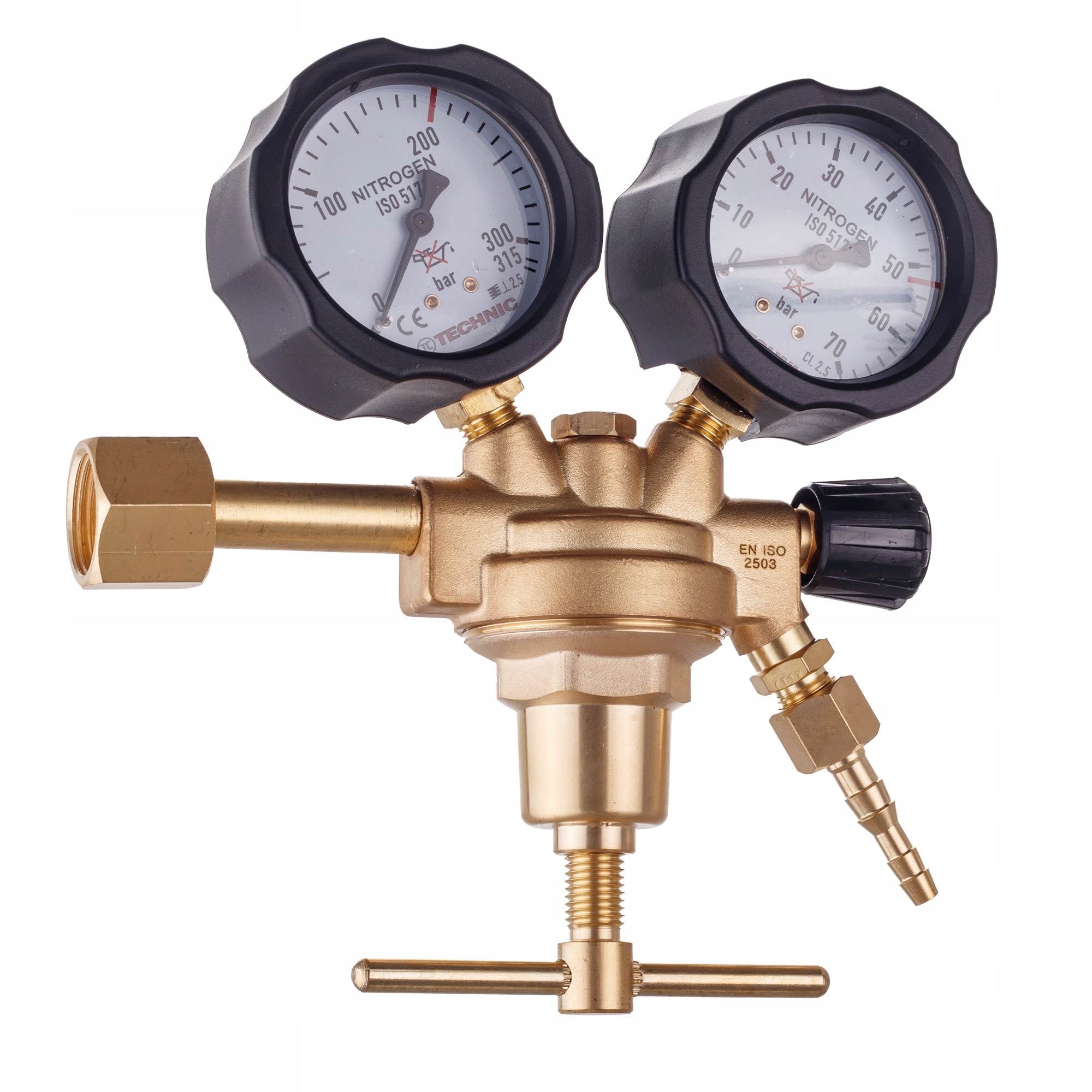 Reduktor Dusíku Na Dusík 50 Bar, Láhev Pro Klimatizaci, 2X Plynoměr