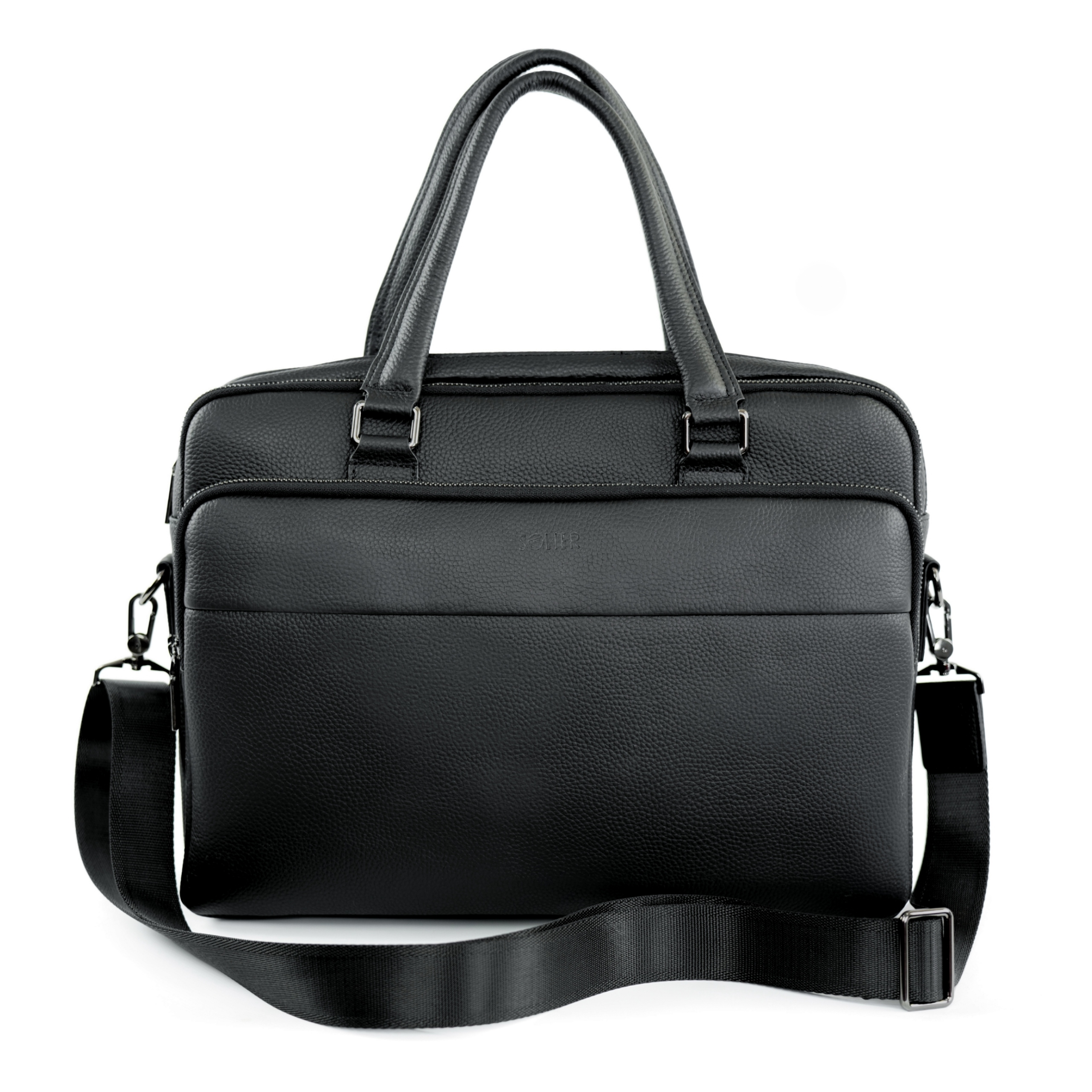 Taška na notebook 15 palců Pánská kožená přes rameno Aktovka A4 pro práci Solier