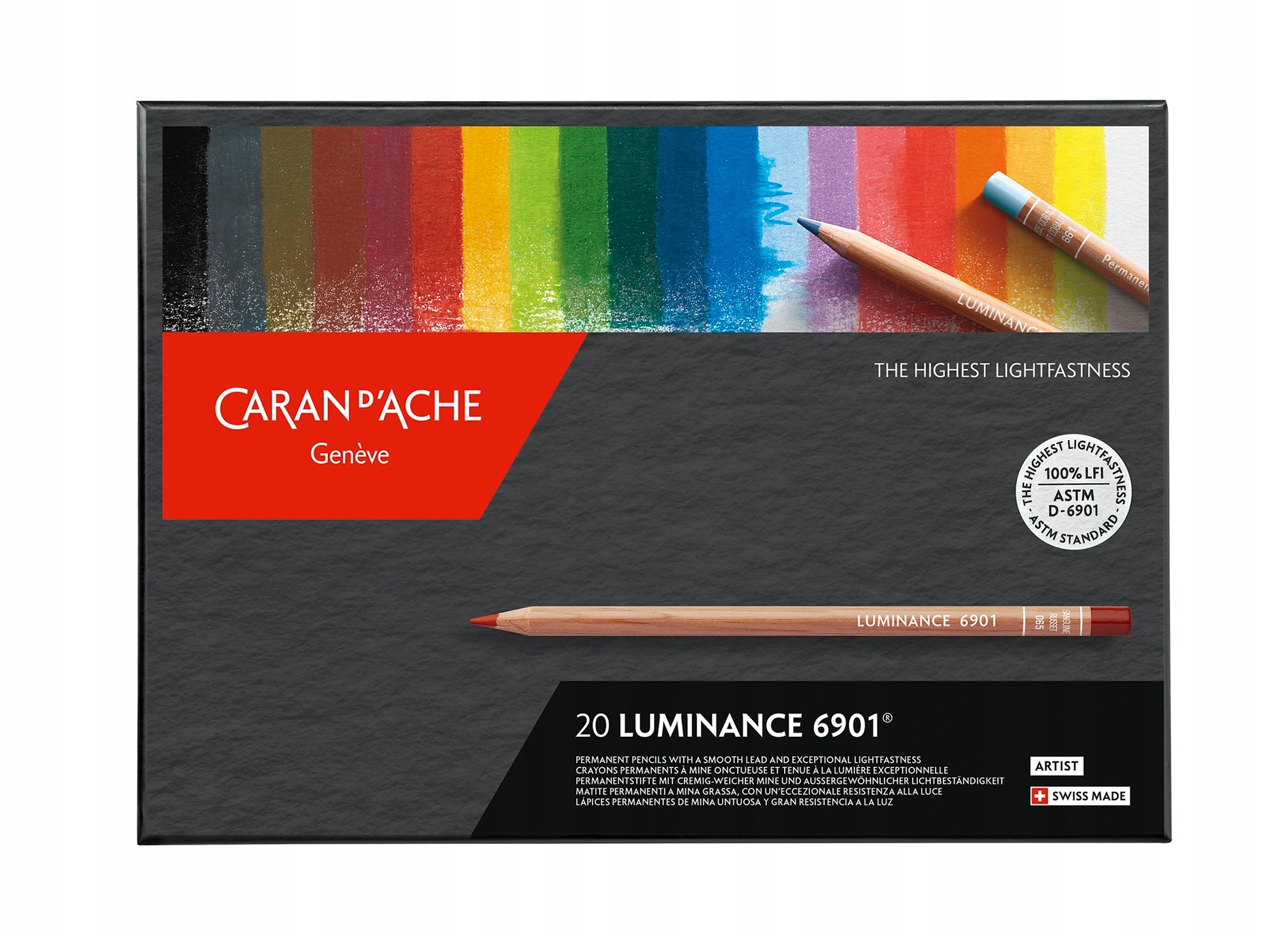 Pastelky Caran d'Ache Luminance 6901 20 barev