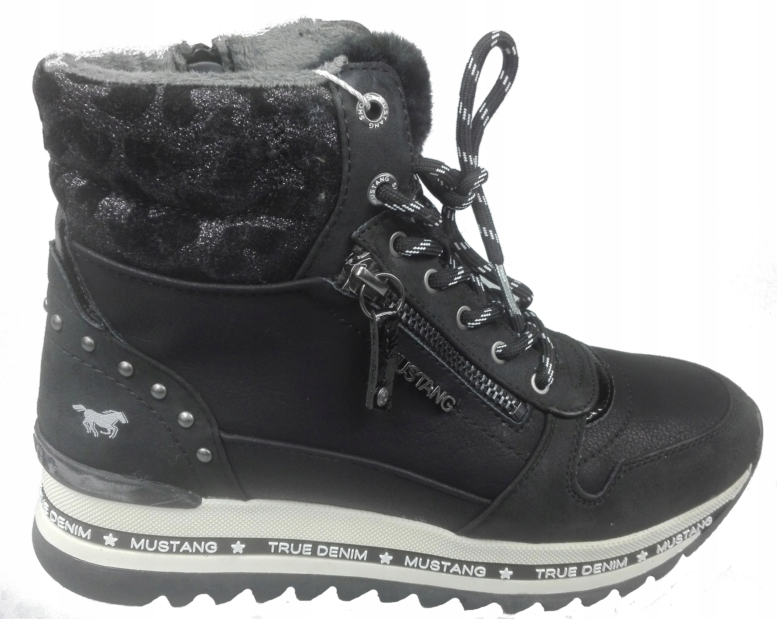 Kotníkové Boty Mustang 1364-503-9 Černé r36