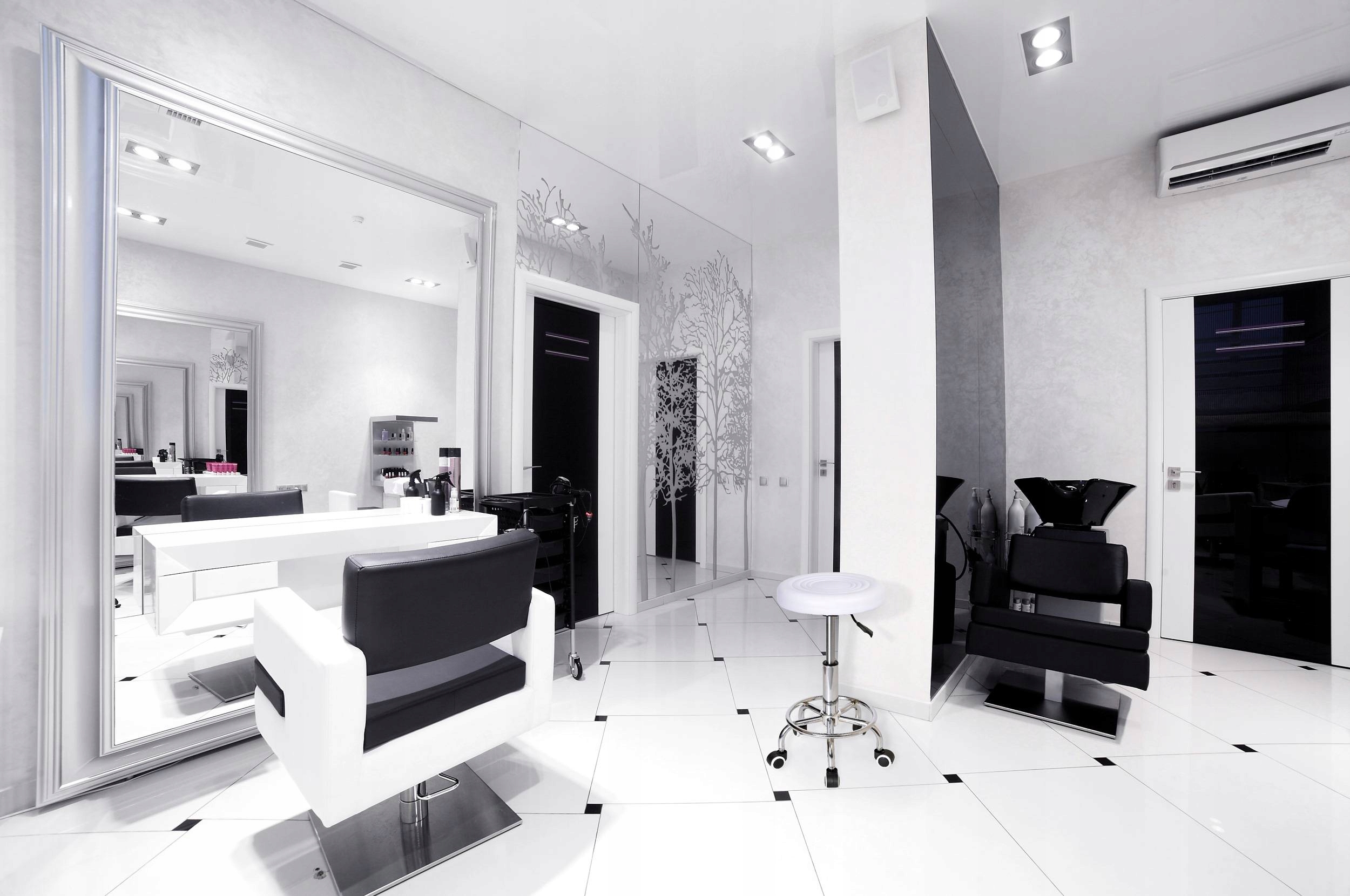 Taboret fryzjerski kosmetyczny MONZA biały Marka eHokery