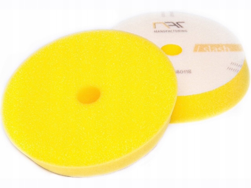 Nat Pad Polerski gąbka żółty średnio twardy 80mm slash