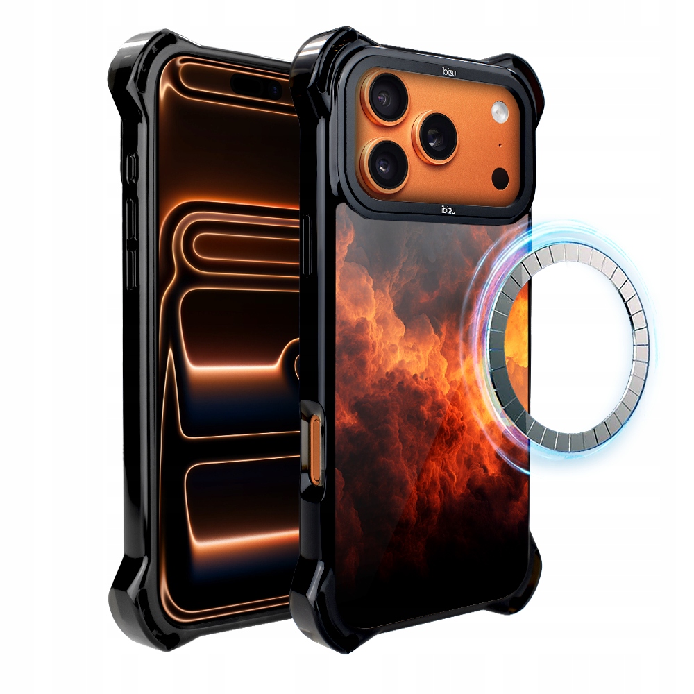 Pouzdro pro iPhone 17 Pro Ibizu DropGuard Ultra s MagSafe, Inferno Sky