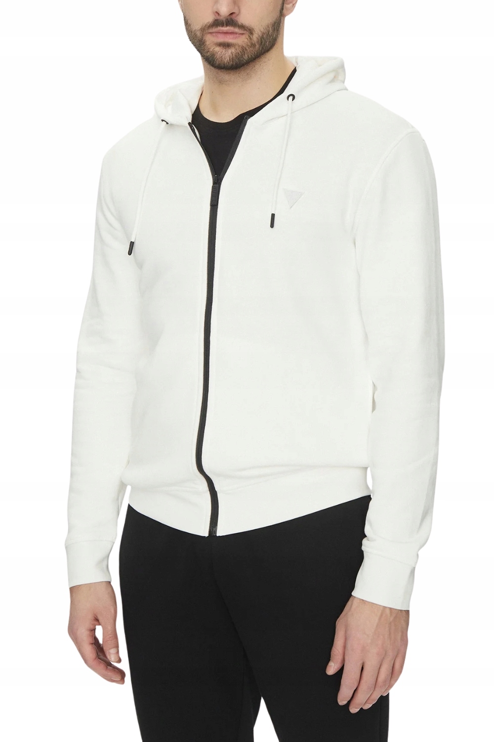 Guess Bílá pánská mikina Aldwin XXL