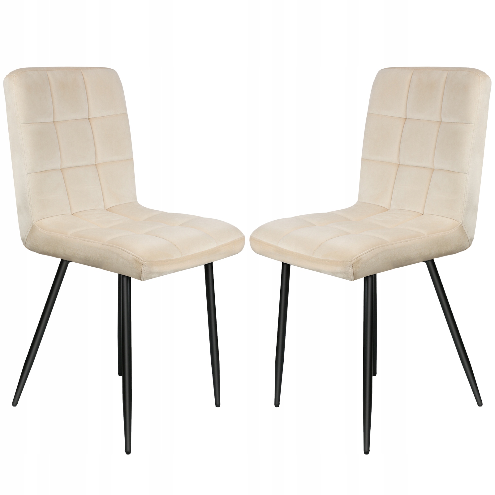 2X Krzesło Tapicerowane Kuchenne Welur Do Salonu Jadalni Różowy Loft Rodzaj nóg Proste