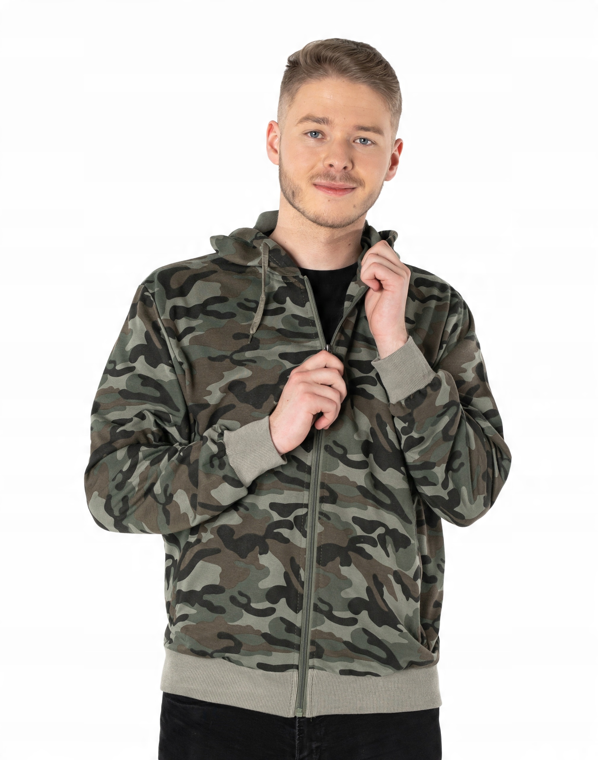 

Bluza Męska Moro Rozsuwana z Kapturem 2751-01 4XL