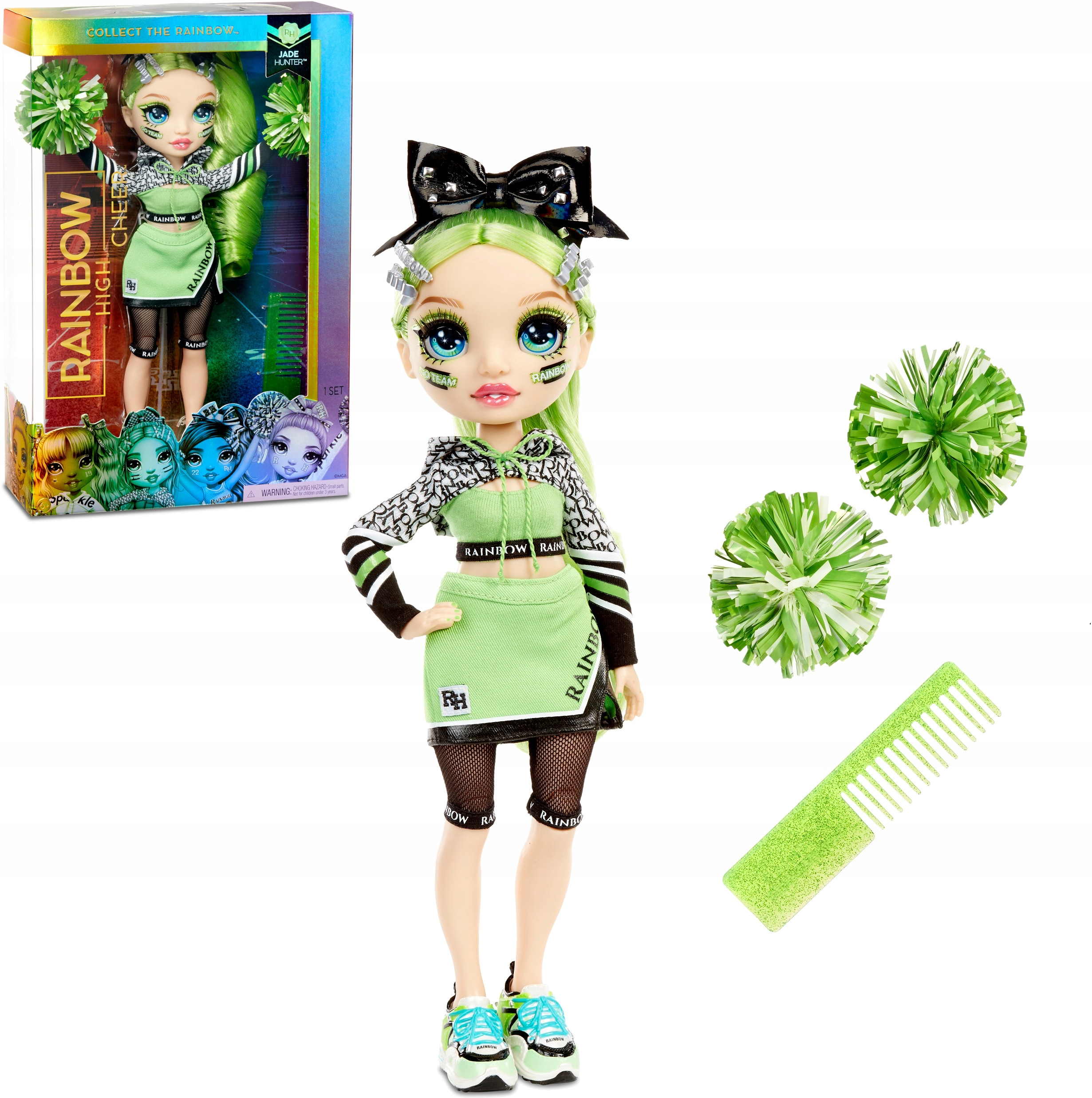 

Rainbow High Cheer Doll Jade Hunter 572060