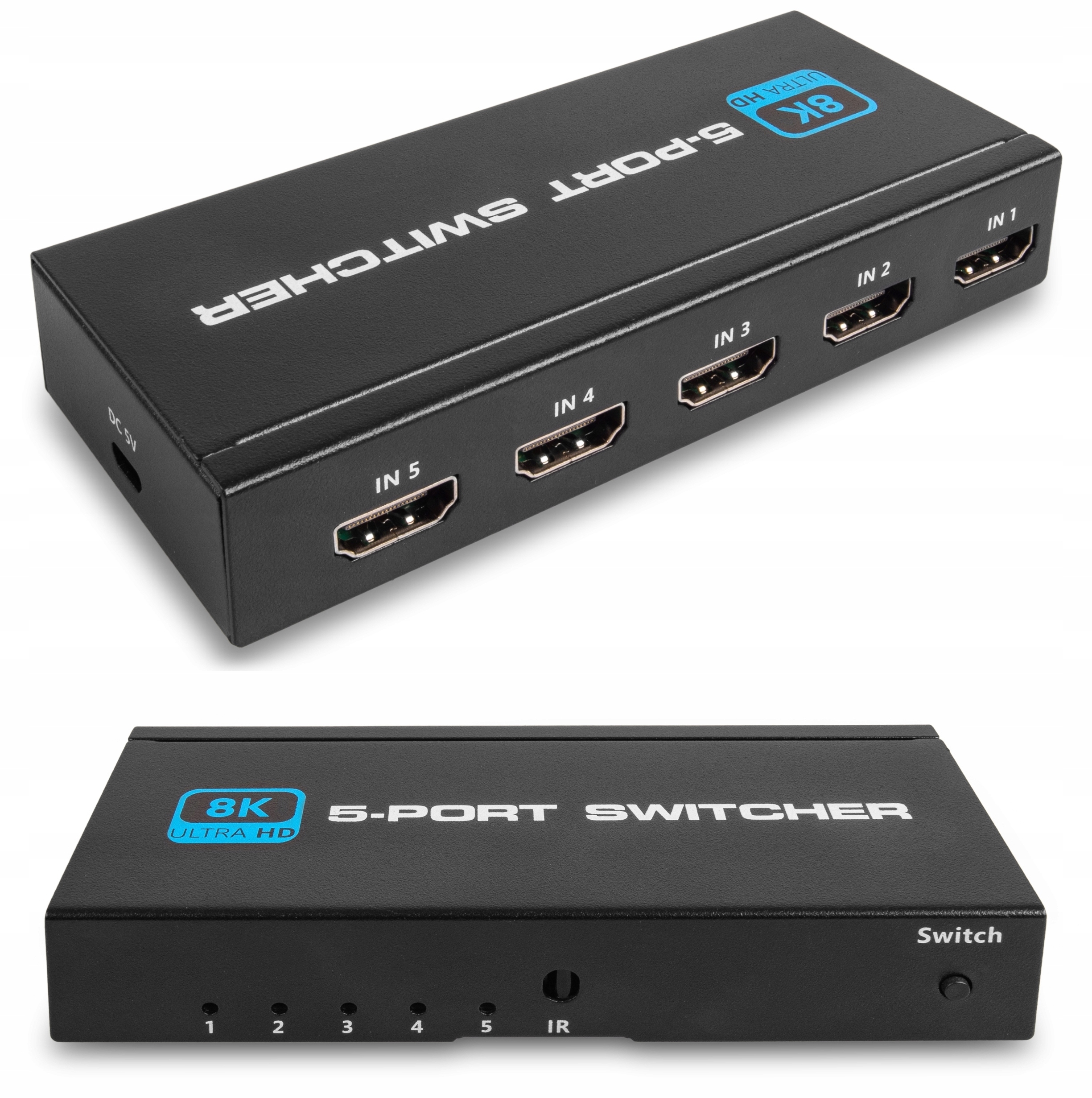 Commutateur HDMI 2.1 Switch 2x1 8K 60Hz 4K 120Hz Splitter HDMI 2 in 1 Out  CEC Arc HDCP2.2 48Gbps Switch 2 in 1 Out HDR D-olby - Cdiscount TV Son Photo