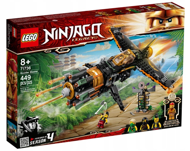 Lego Ninjago Kai, Lloyd, Cole, Eyezor Kruszarka skał 71736