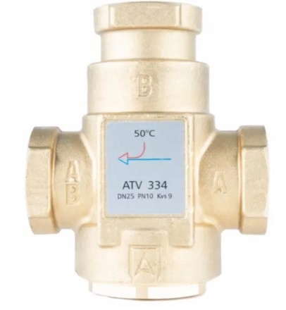 Teplotný Ventil Kotla Afriso Atv 334 DN25 50°C