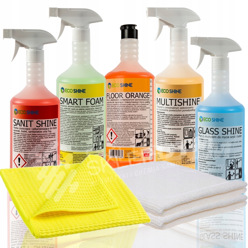 Levně Eco Shine domácí chemie domácí sada 5x1L