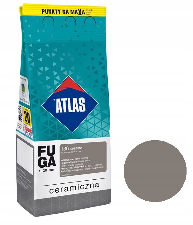 

Atlas fuga Ceramiczna 136 srebrny 5kg