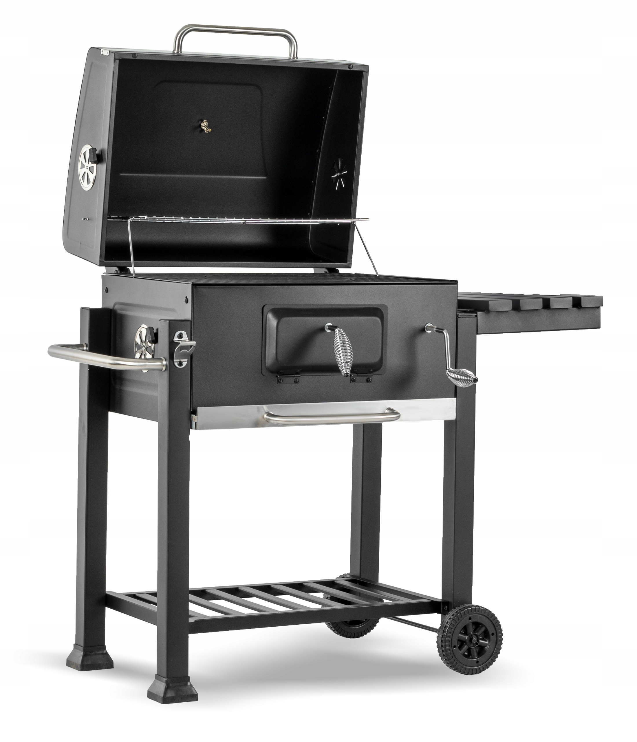 Grill Węglowy Ogrodowy XXL 115 x 66 x 106 CM Popielnik Termometr