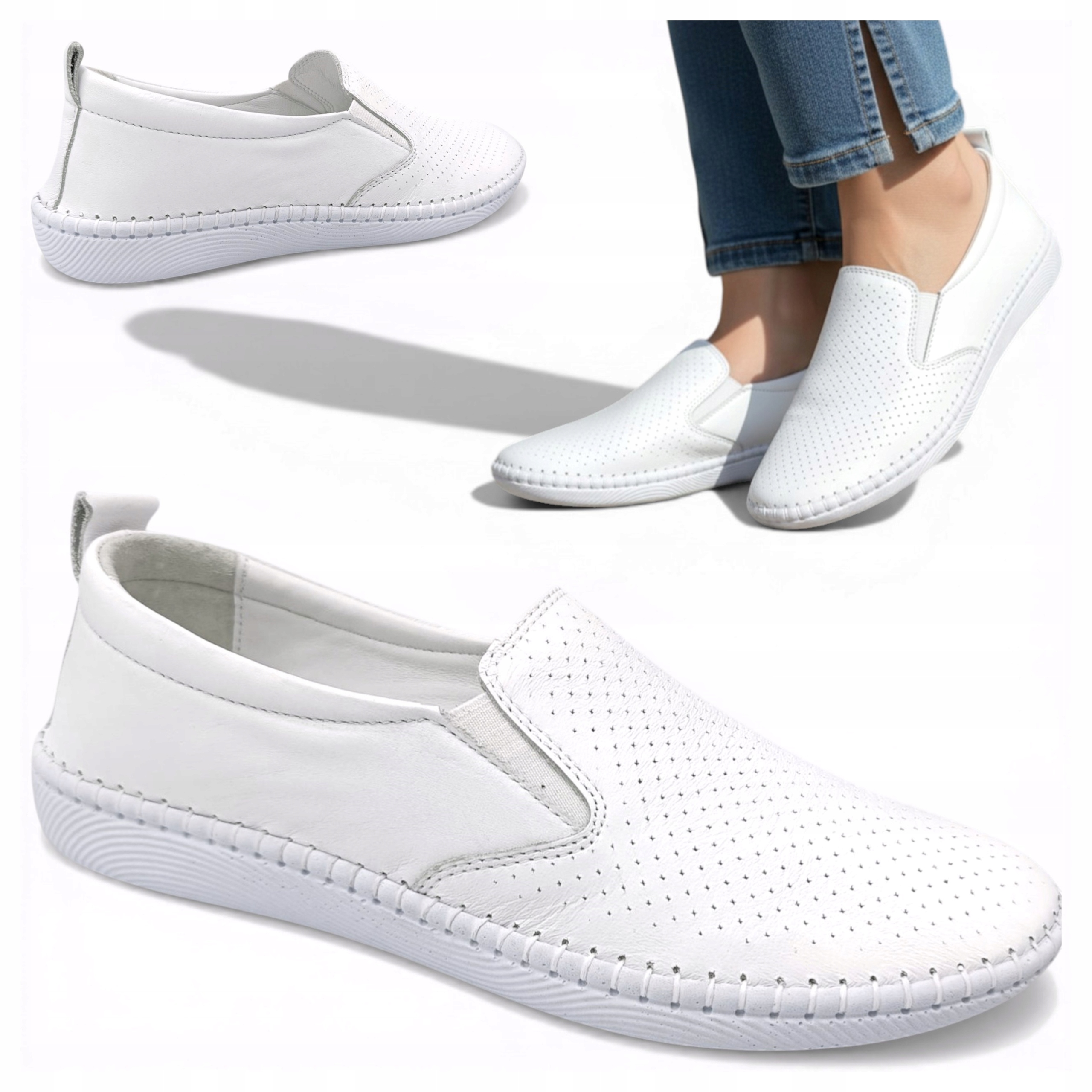 39 Loretta Vitale Dámské polobotky z přírodní kůže, ploché, letní, lehké