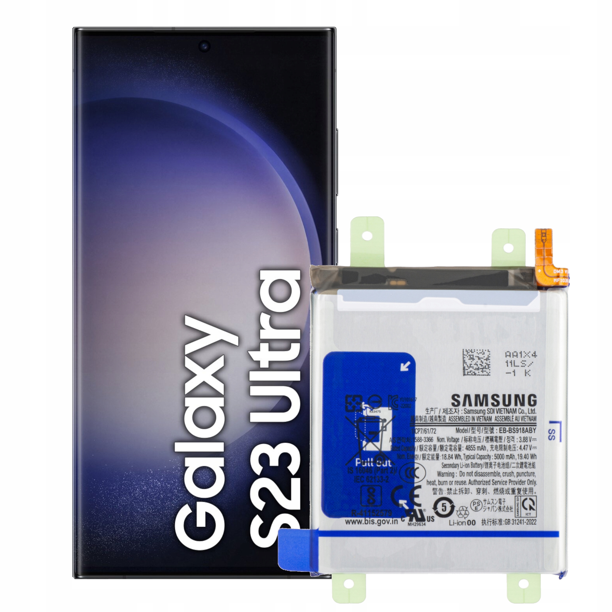 Bateria EB-BS918ABY do Samsung Galaxy S23 Ultra Oryginał Service Pack