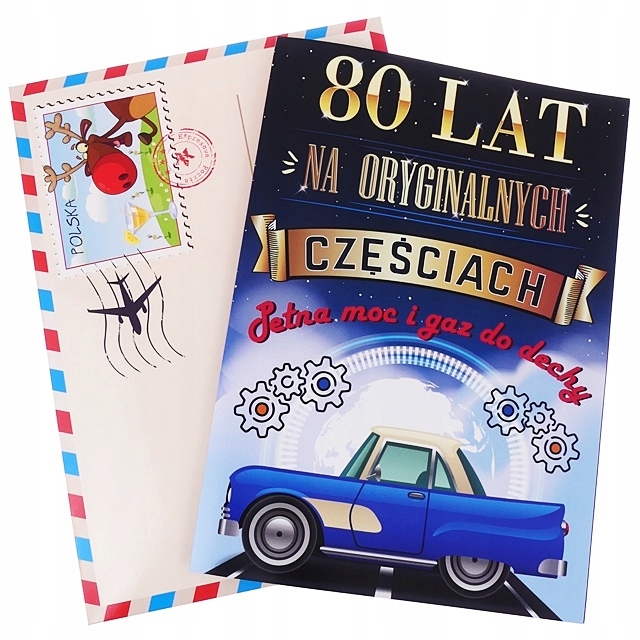

Kartka XXL, na 80 dla Mężczyzny