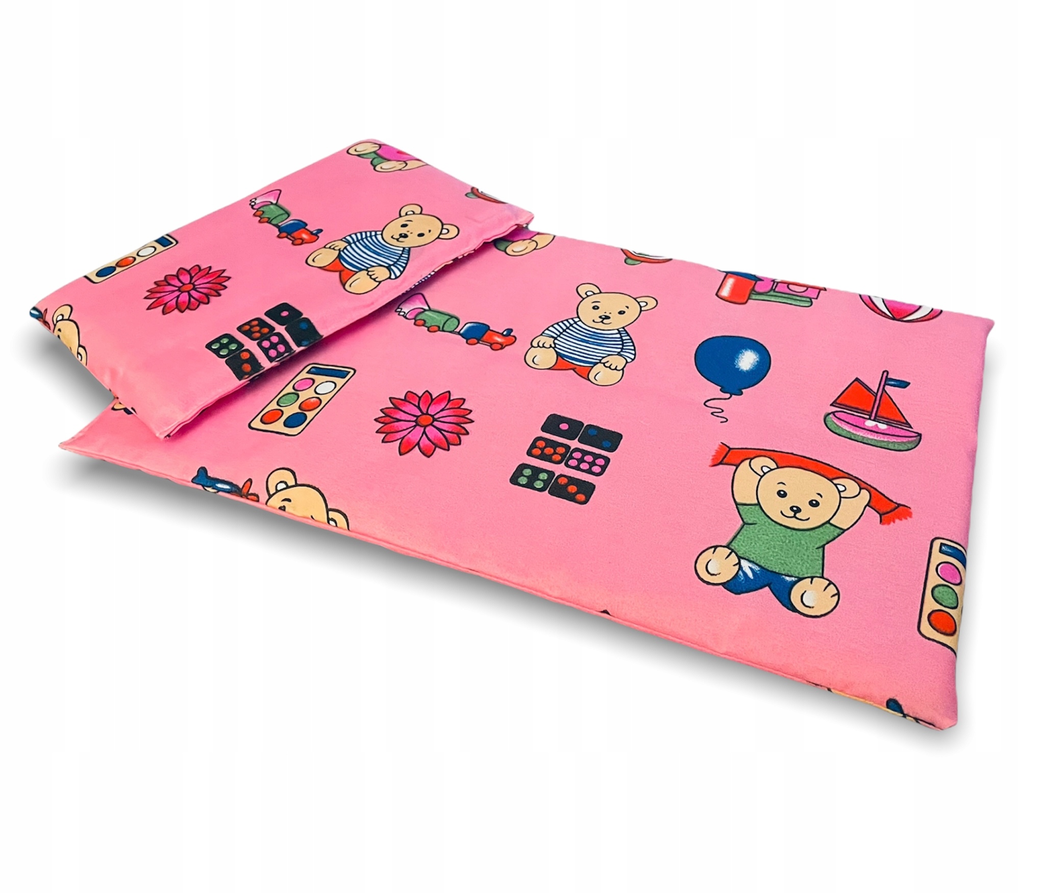 ŁÓŻECZKO DLA LALEK DREWNIANE Z BALDACHIMEM Seria ŁÓŻECZKO Z BALDACHIMEM