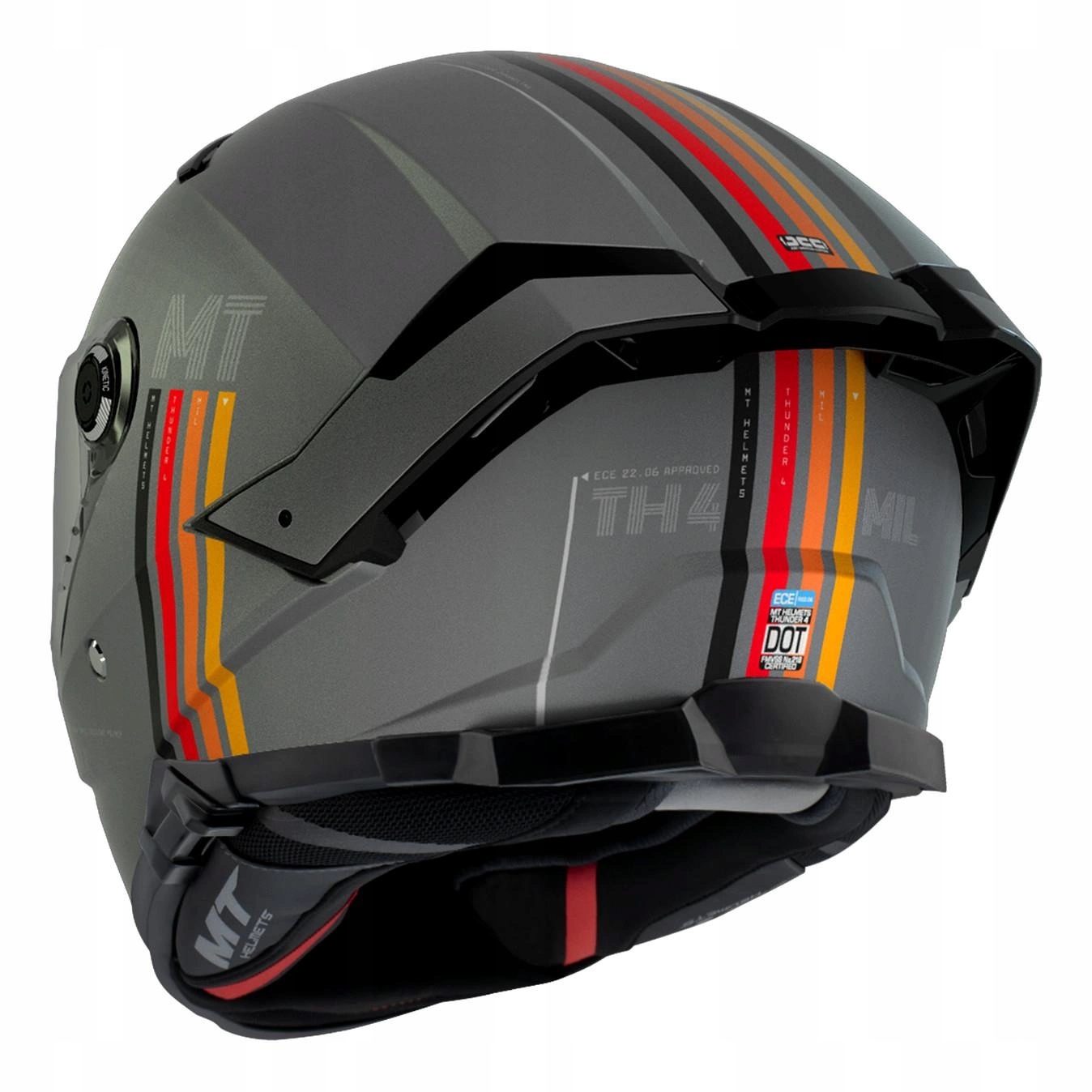 Kask MT THUNDER 4 SV MIL MATT GREY szary GRATISY Typ Integralne / Pełne