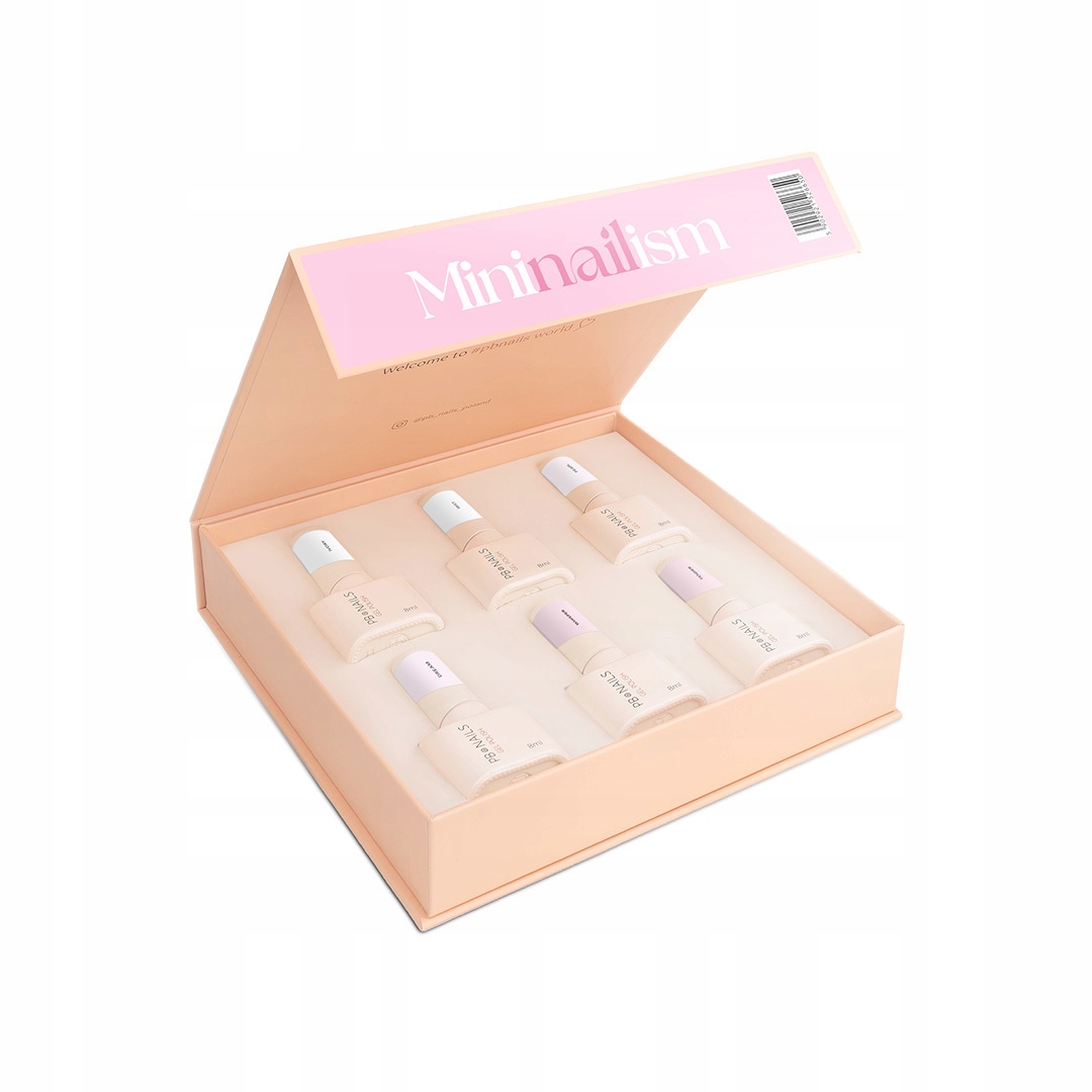Sada hybridních laků Mininailism Pb Nails 6x8 ml v ozdobné krabičce