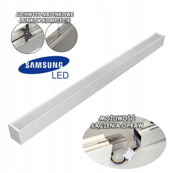Led svítidlo Cabail 40W 4000K 1,2 m bílé Samsung bílé