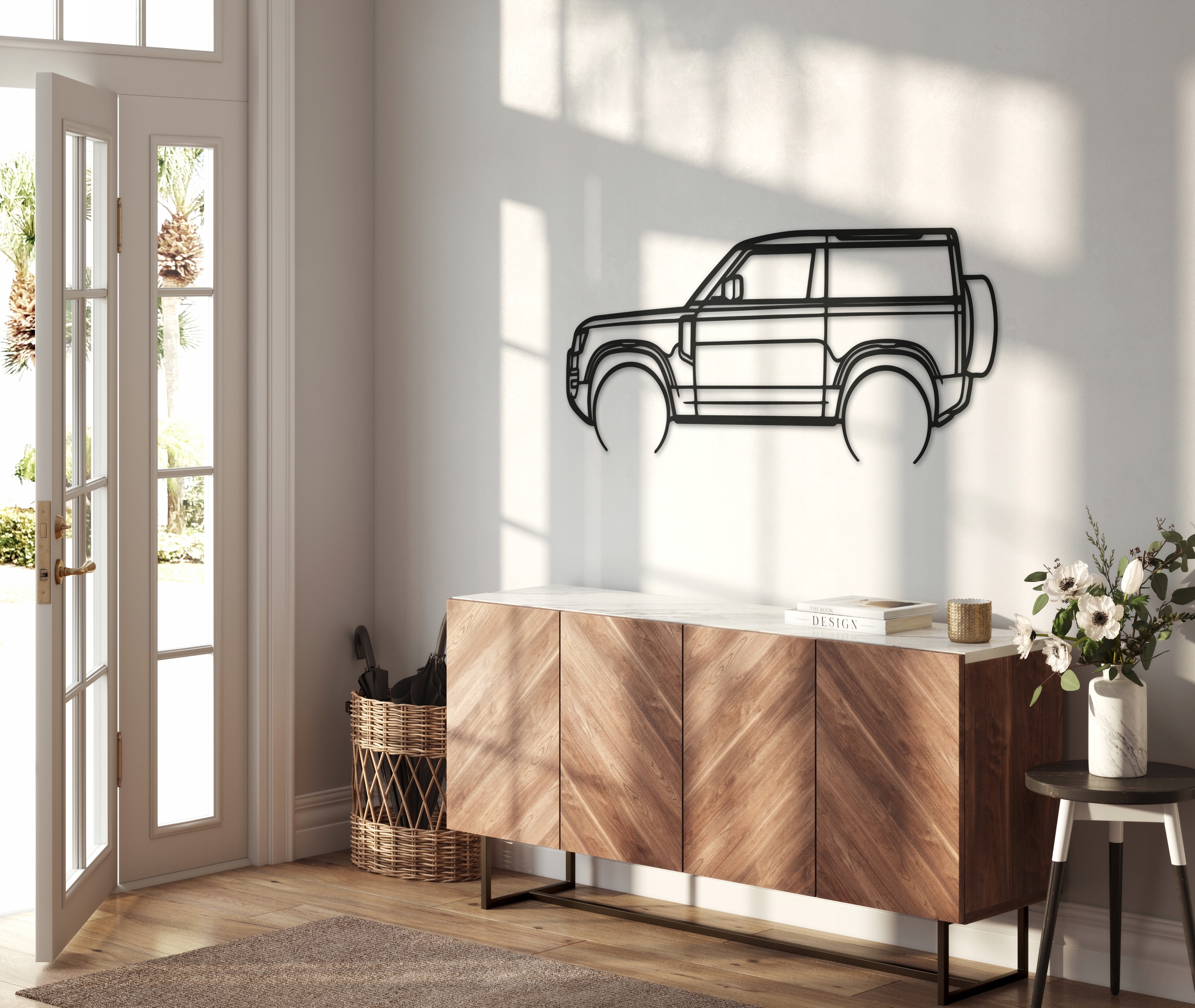 DEKORACJA ŚCIENNA SAMOCHÓD Land Rover 22 Defender PANEL 3D 80 CM OBRAZ Producent inna