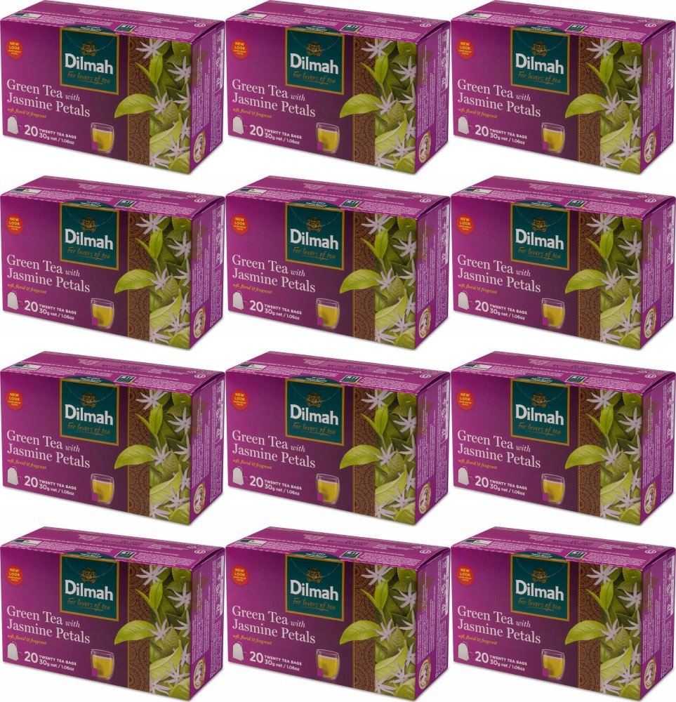 Herbata zielona Dilmah Green Tea Jasmine 20 szt x12
