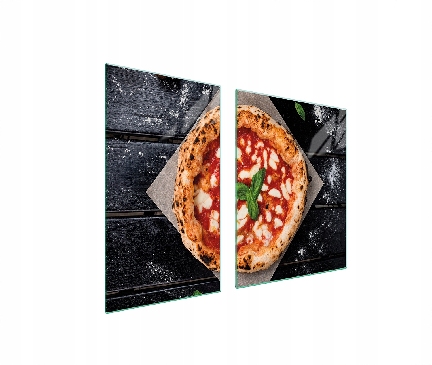Skleněná Deska A Krájecí Deska 100x52 Pizza Tvrzené Sklo