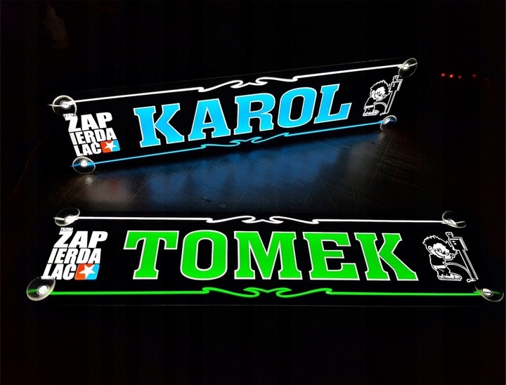 Tablica Imienna Led Tir Podświetlana dla Kierowcy do Ciężarówki Premium XL Numer katalogowy producenta PREMIUM 1