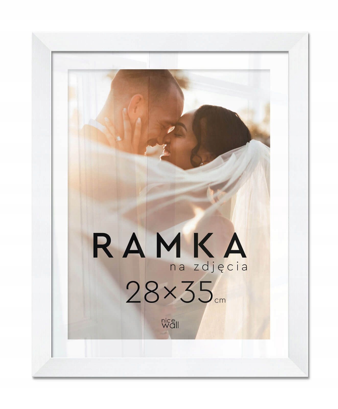 

Biała Ramka na zdjęcia 28x35 cm Rama 35x28 cm