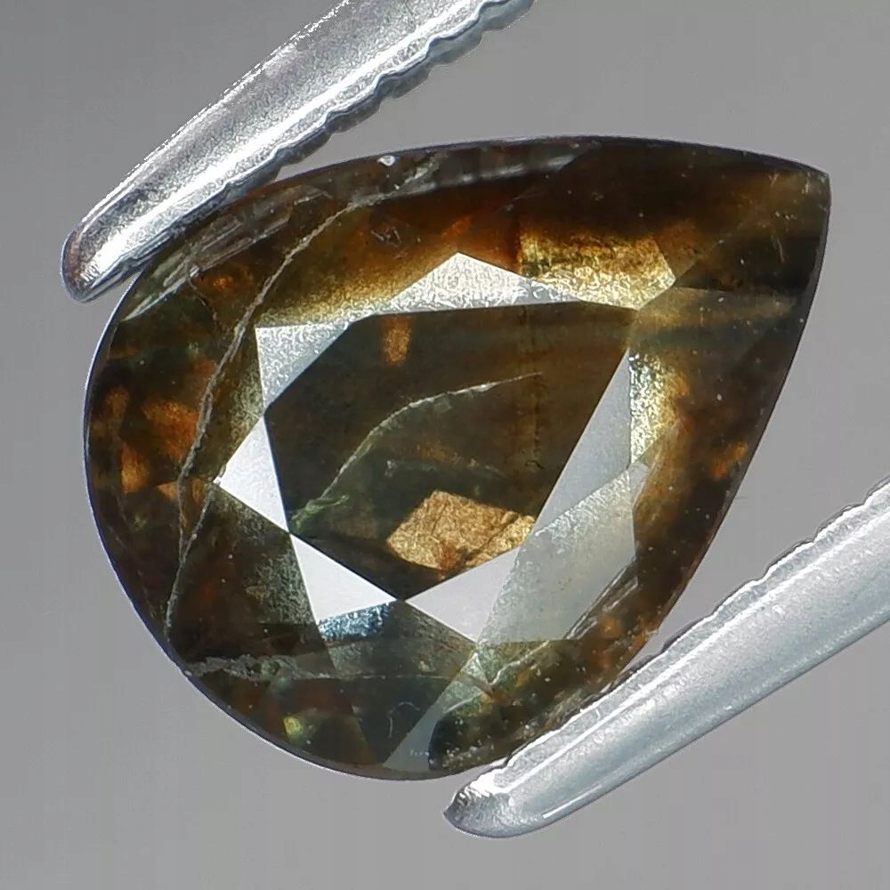Přírodní Safír 1.33ct Hnědá Slza eCertifikát Wbd