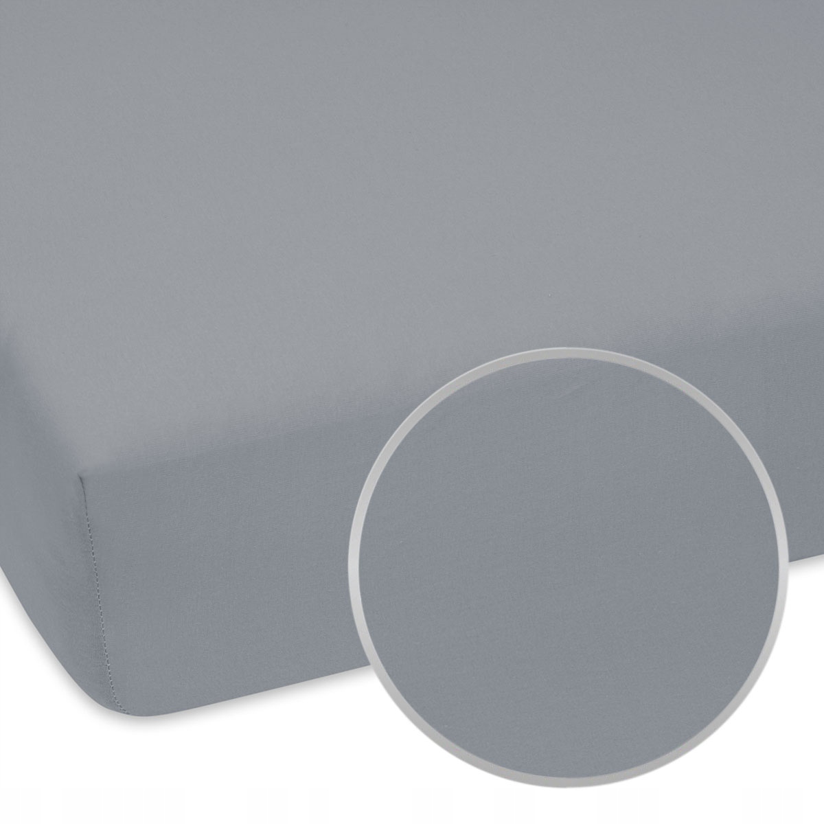 

Prześcieradło Szare Modny Kolor Gładkie Jersey