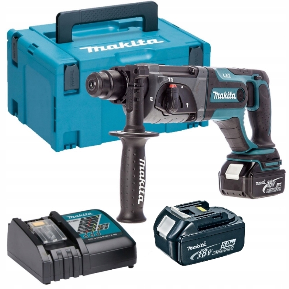 Makita Młotowiertarka Z Opcją Kucia 18V 2J 2 x 5,0Ah DHR241RTJ