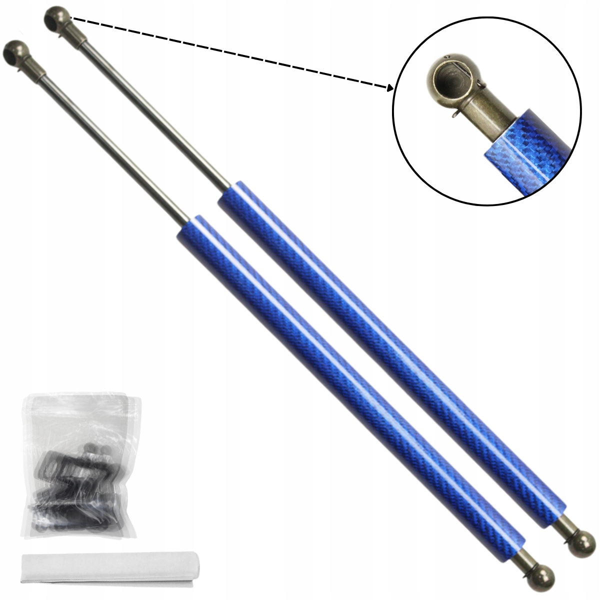 Blue Carbon Fiber Struts for Seat Leon MK4 KL1/KL8 20202024