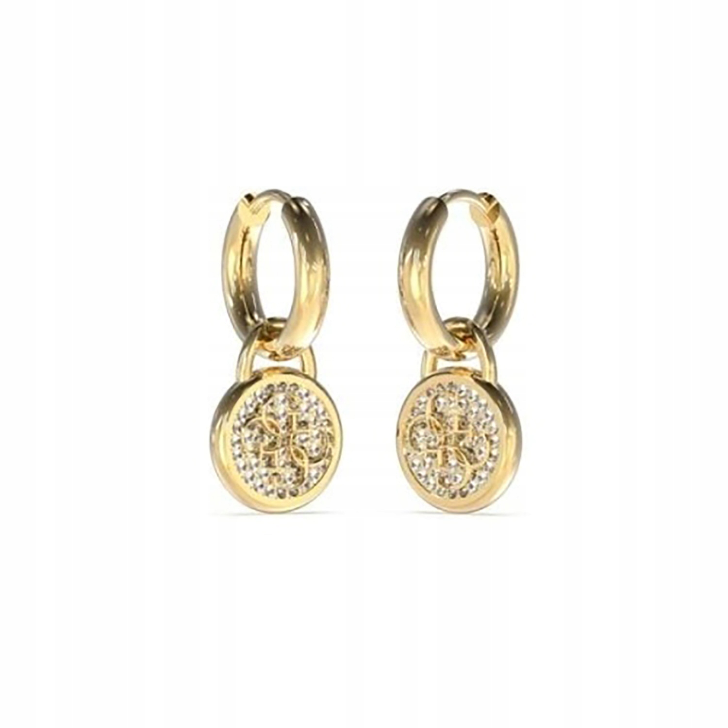 Náušnice zlaté Guess zirkon kolečko