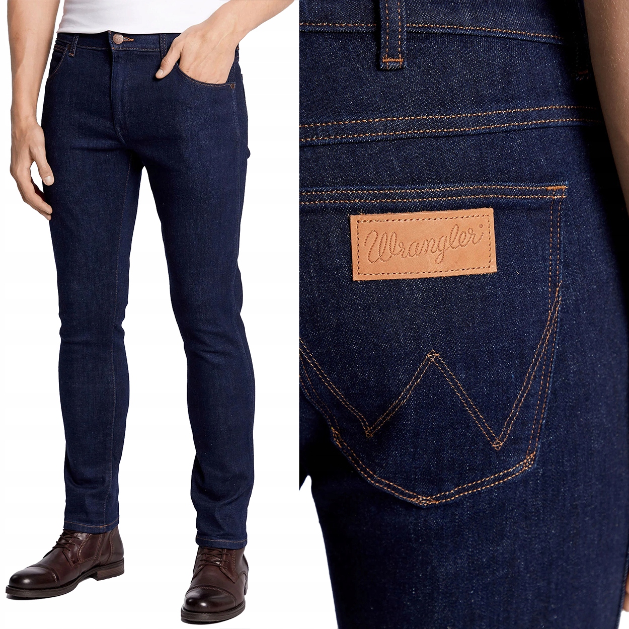 Wrangler Larston Day Drifter přiléhavé zúžené džínové kalhoty W28 L32