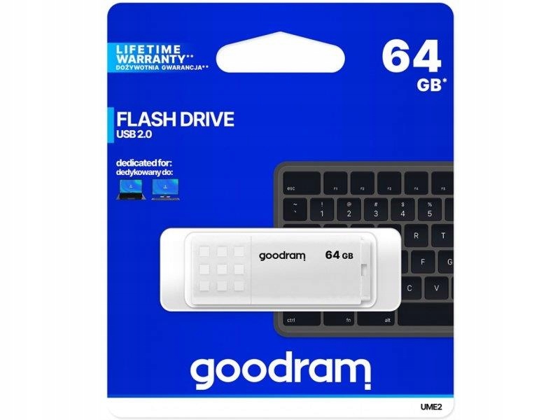 

Pendrive 64GB GoodRam kolor biały