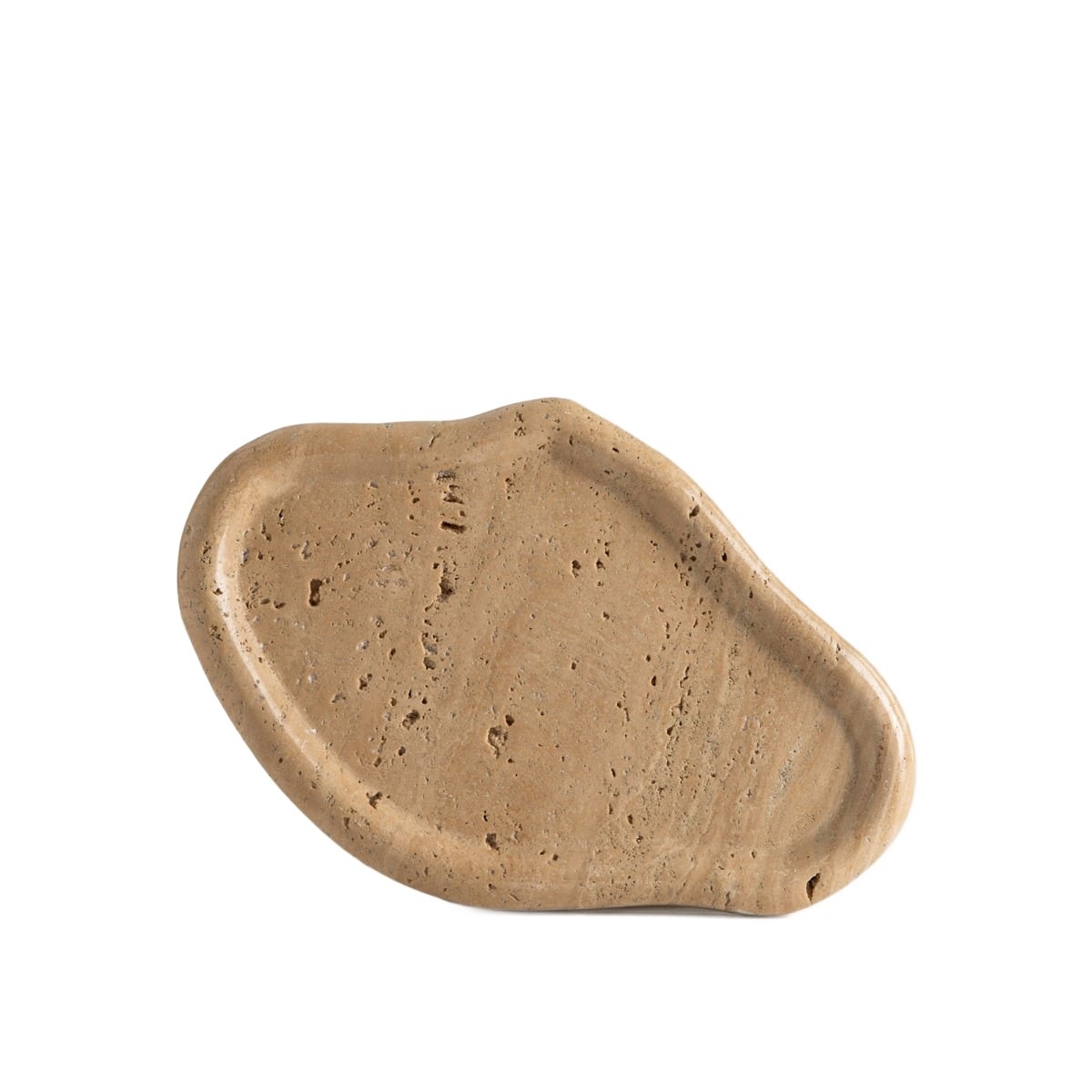 Dekorativní podnos Marmuri nepravidelný z travertinu 23x15x1,5 cm Homla