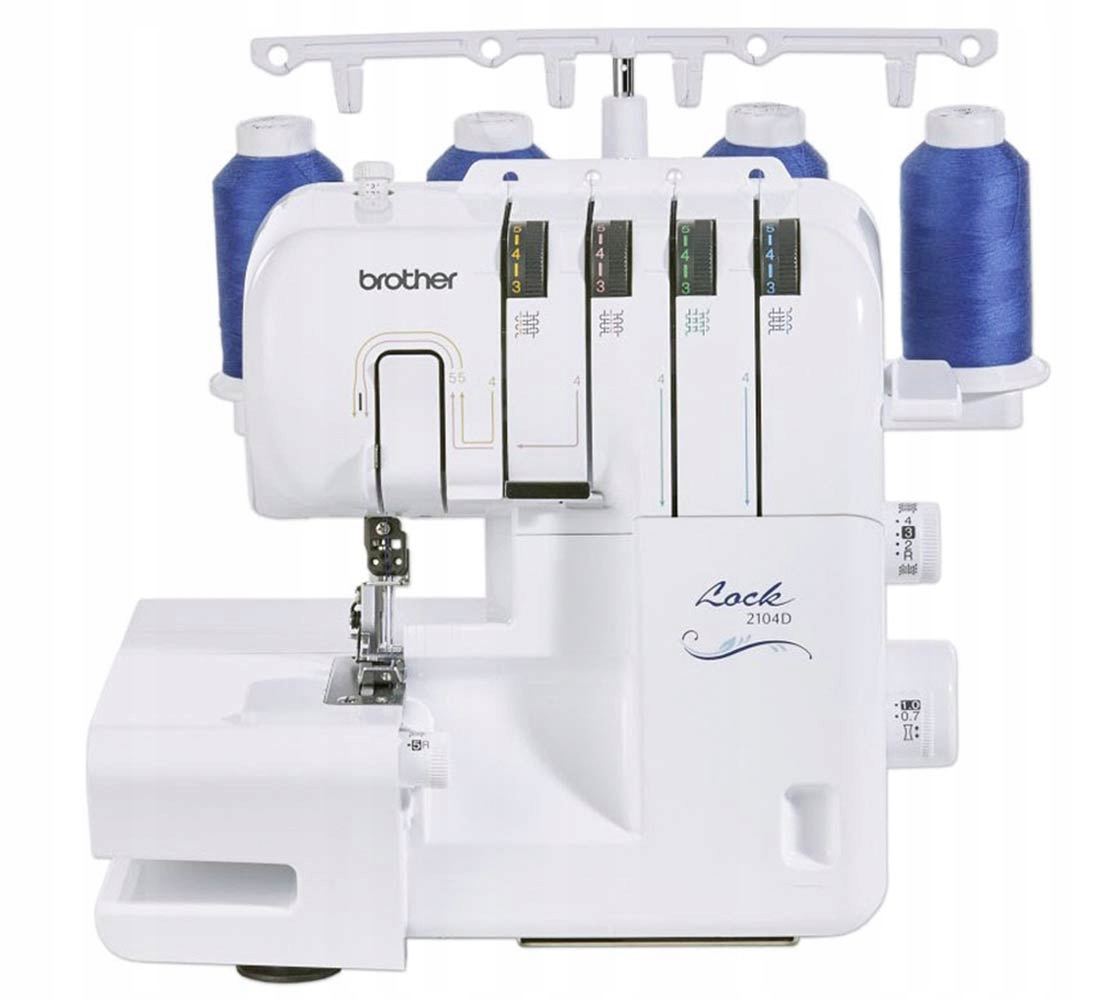 Maszyna do szycia owerlok Brother 2104D overlock domowy 4-nitkowy