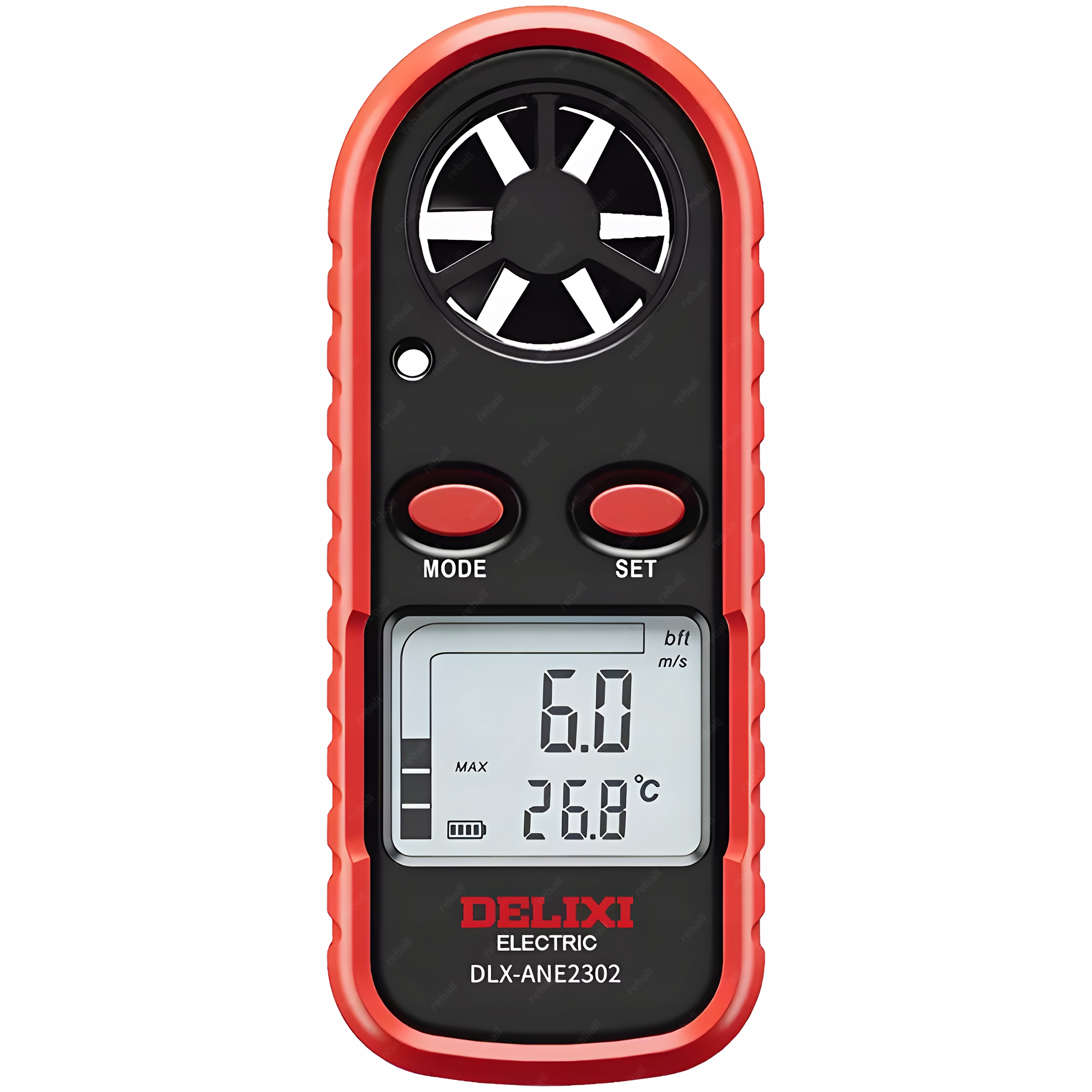 Anemometr Větroměr Delixi DLX-ANE2302 Měření Teploty Rychlost Větru
