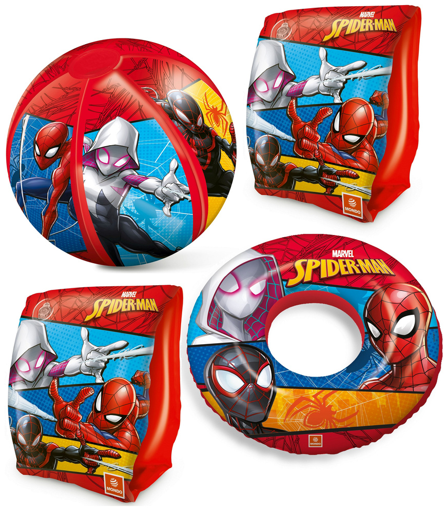 Koło +Piłka +Rękawki Do Nauki Pływania SPIDER-MAN