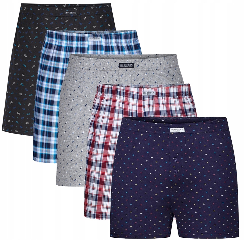 5 X Henderson Pánské Volné Boxerky 4XL