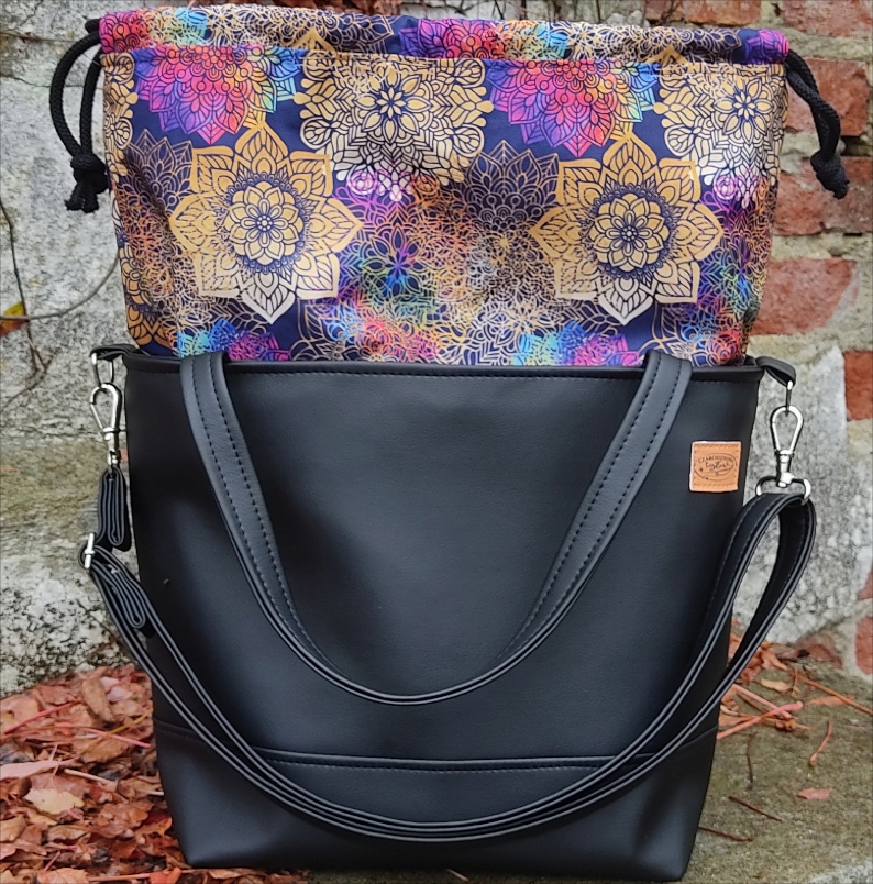 Torba do wózka organizer pojemna z zaczepami skóra